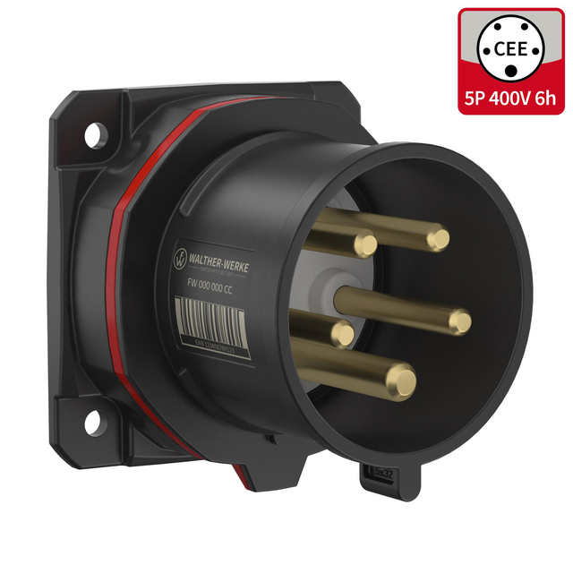 Walther Werke CEE NEO Anbaugerätestecker gerade 16A5P6h IP54 FW610506CC