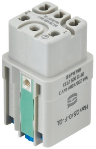 Harting Han Q 5/0 Insert female quick lock 09120052733
