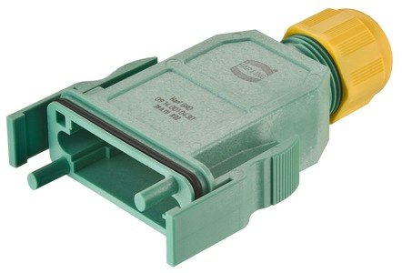 Harting Tüllengehäuse Kunststoff, grün 09140010430
