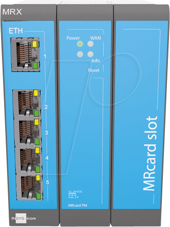 Insys Industrierouter-LAN 5Ether-Ports 2Eing. MRX3 LAN 1.1
