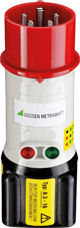 Gossen Metrawatt Drehstrom-Adapter für Prüfgeräte A3-16