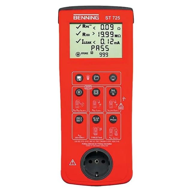 Benning Gerätetester Batterie-u.Netzbetr. ST 725