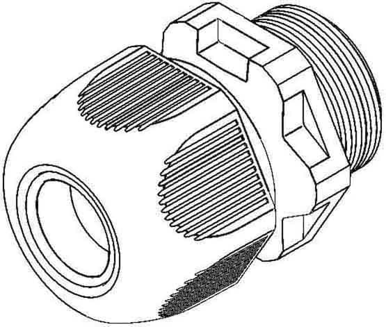 HKL Kabelverschraubung gr,D=5-9mm 350M16