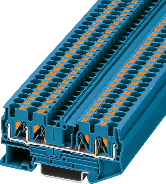 Phoenix Contact Durchgangsreihenklemme 0,2-6qmm,blau PT 4-QUATTRO BU - 3211802