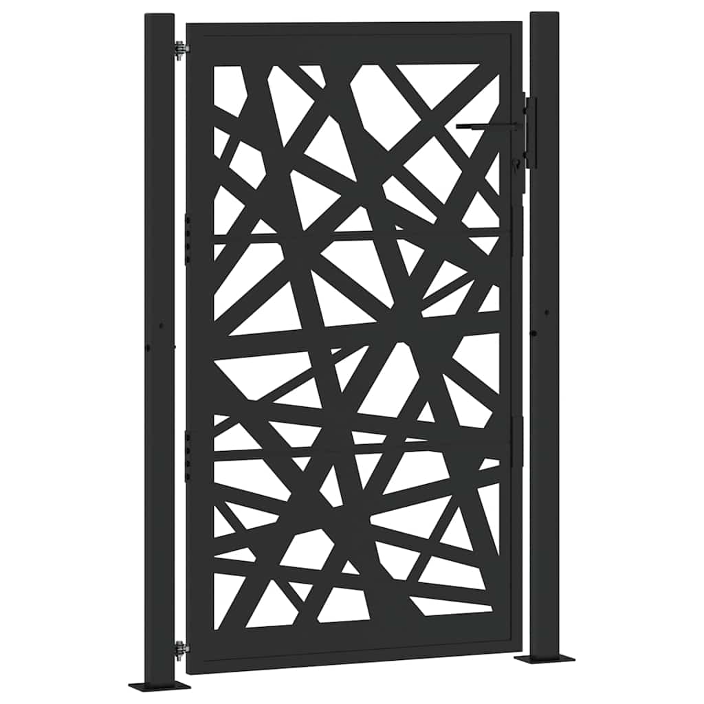 Maison Exclusive - Gartentor Schwarz 100x150 Cm Stahl Leichtes De