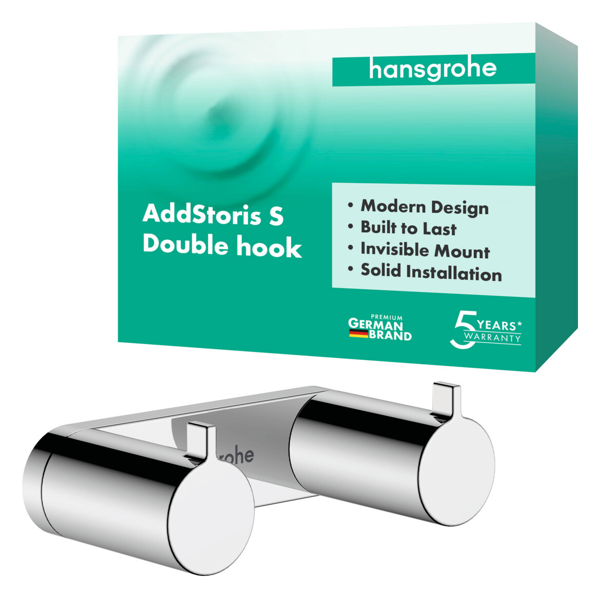 Hansgrohe Addstoris S Handtuchhaken Doppelt, 41785000
