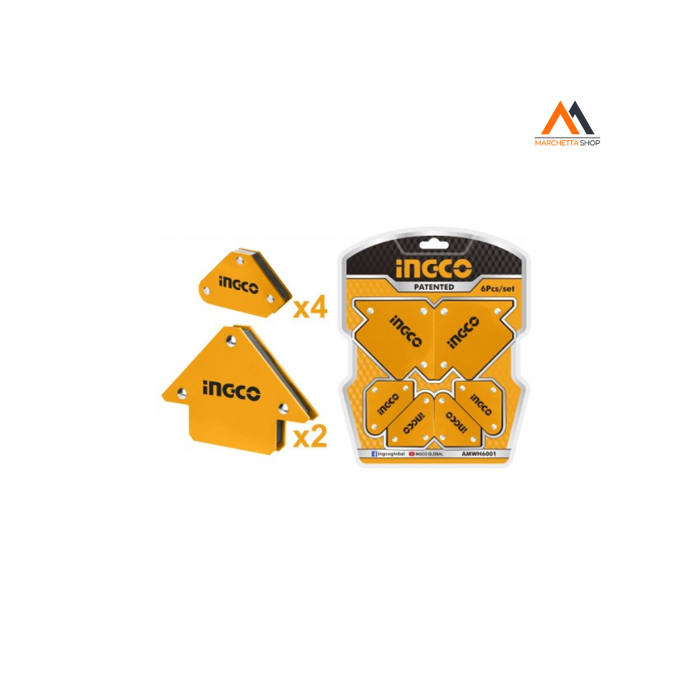 Set 6pz Supporti Magnetici Per Saldatrice