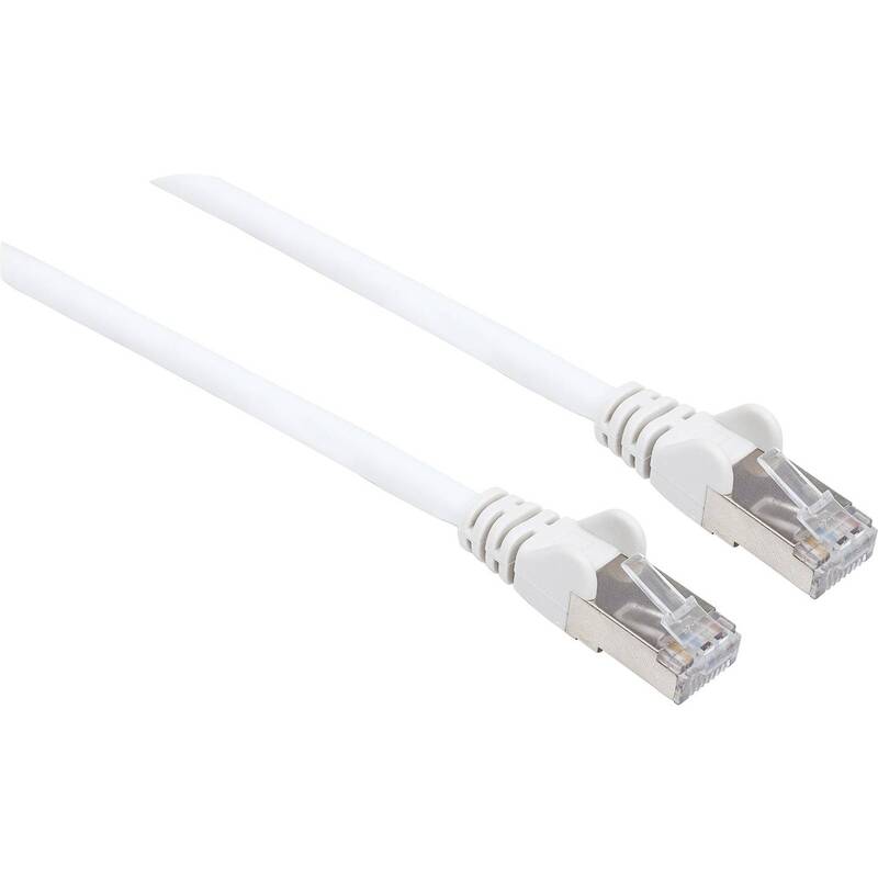 [neuwertig] B-ware Intellinet Rj45 Patchkabel Cat 6a S/ftp 20m Halogenfrei Netzwerk Kabel Weiß 1