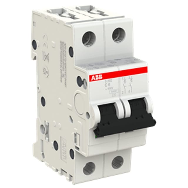 ABB Stotz S&amp;J Sicherungsautomat 6kA 6A C 2p S202-C6 - 2CDS252001R0064