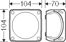 Hensel Kabelabzweigkasten 1,5 bis 4qmm, 5polig FK 0404 - 62000181