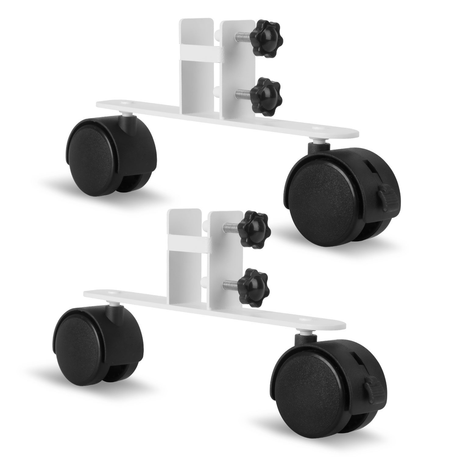 Jiubiaz 10x Standfüße Für Infrarotheizung Mit Rollen, 2er Set, Universal Heizungsständer, 360° Rollbar, Feststellbar, Für Heizkörper