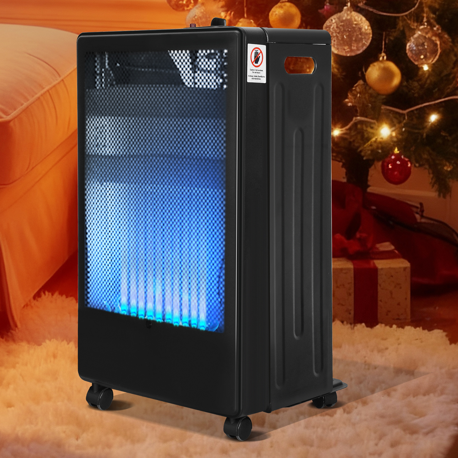 Jiubiaz Faltbare Gasheizung Mit Ods, Kippschutz Und Flammensicherung, 3,8 Kw