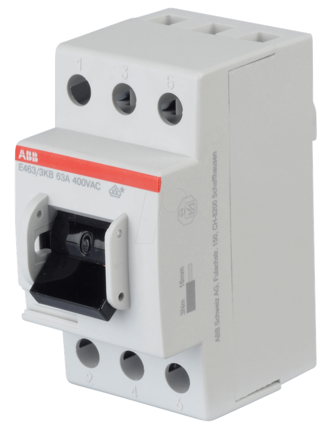 ABB Stotz S&amp;J Ausschalter 63A 3p. E463/3KB - 2CCE160300R0131