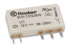 Finder Steck/Printrel.24VDC 1W 6A Raster 5mm 34.51.7.024.0000 - 345170000000