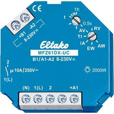 Eltako Zeitrelais,multifunktion 0,1s-1h,10A,1W MFZ61DX-UC - 61100604