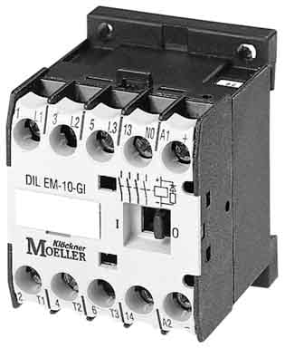 Eaton Leistungsschütz AC-3/400V:4kW 3p DILEM-10(230V50/60HZ - 52302