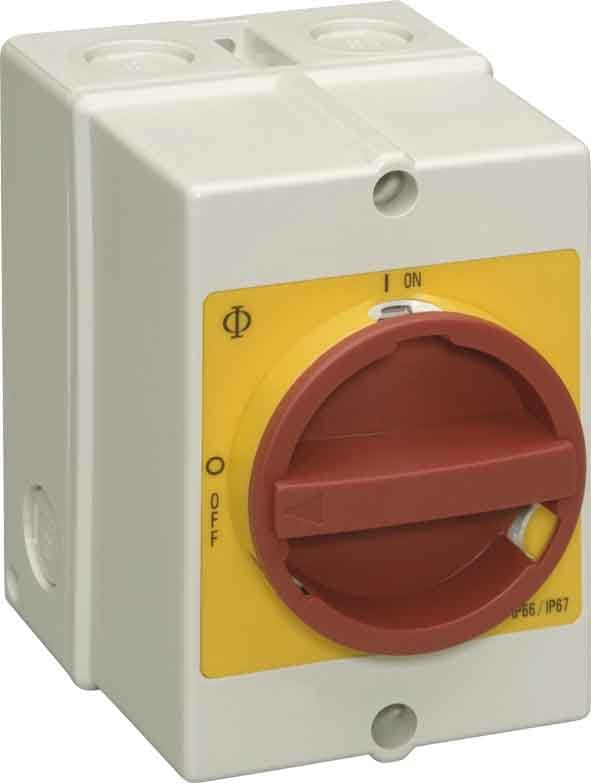 Kraus&amp;Naimer Not-Ausschalter 20A/5,5kW 3pol. KG10 T203/40 KS51V - 70008616