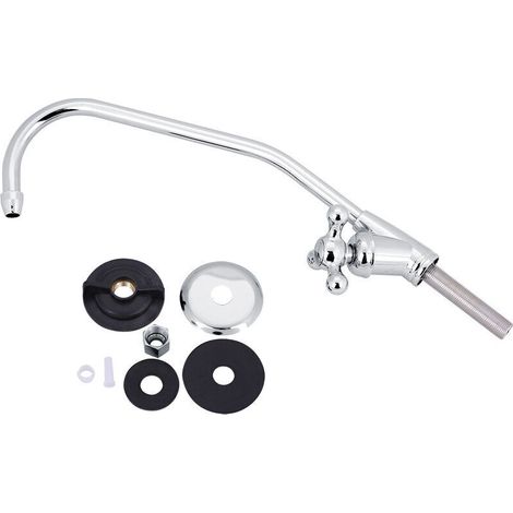 Küchenarmatur Für Trinkwasser, Edelstahl-küchenarmatur, 360° Schwenkbar, Umkehrosmose-armatur Mit 4 Armaturenadaptern, Bleifrei, Gebürstetes Silber