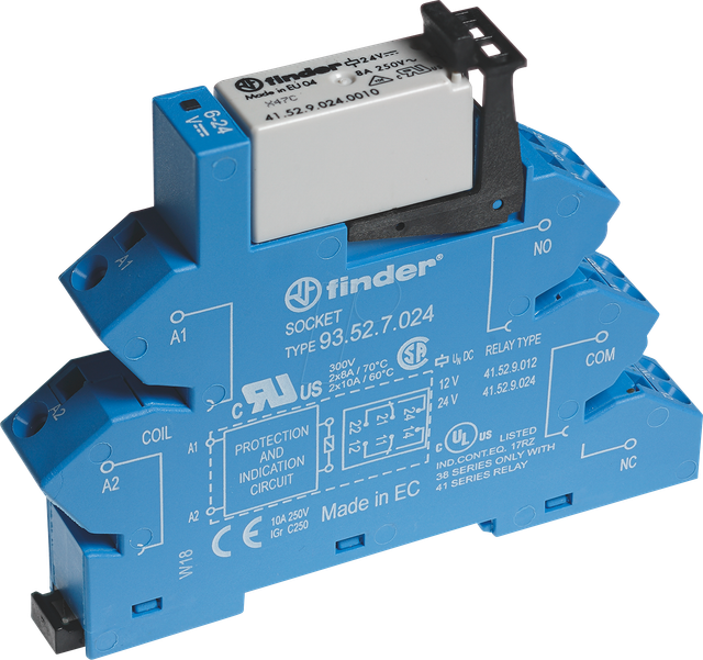 Finder Koppelrelais 8A 38.62.7.024.5050 - 386270000000