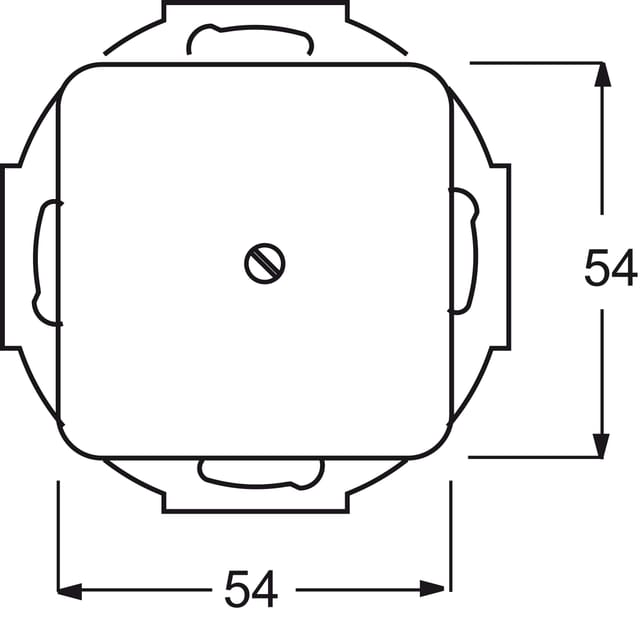 Busch-Jaeger Blindzentralscheibe ws mit Tragring 2538-212 - 2CKA001715A0218