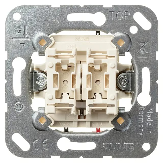 Jung Jalousie-Wippschalter 250V 10AX Taster 1-polig 539 VU - 539VU