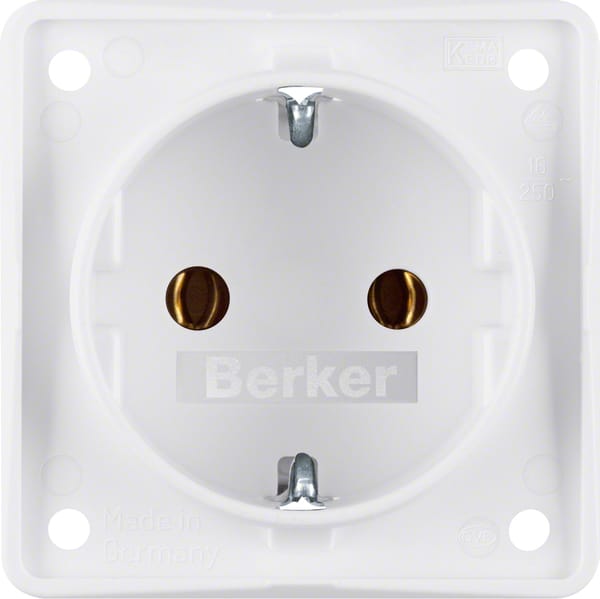 Berker Schuko-Steckd.pws m.Steckklemmen 947782502