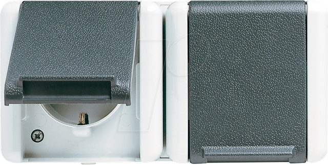 Jung SCHUKO-Steckdose 2-fach 16A 250V 8220 W - 8220W