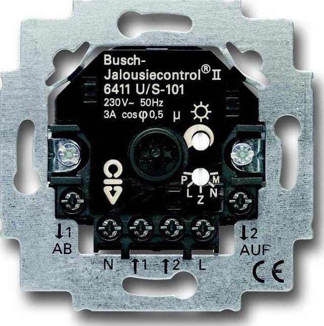 Busch-Jaeger Jalousiecontrol-Einsatz 2Schliesser 3A 690VA 6411 U/S-101 - 2CKA006410A0379