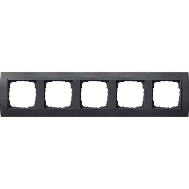 Gira Abdeckrahmen 5f. anth f.anth.ZL,bruchsich. 021508