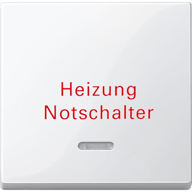 Merten Wippe Kontr.Fenster pws/gl Aufdruck Heizung 435119