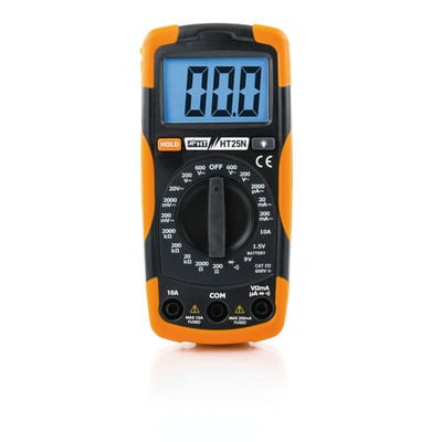 HT Instruments Kompaktes Multimeter mit Batterietester HT25N
