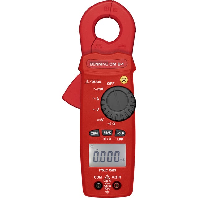 Benning Leckstromzange 1µA-60A AC. V AC/DC CM 9-1