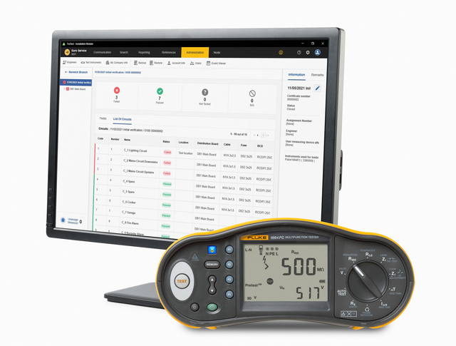 Fluke Installationstester -Kit inkl.TruTestSoftware 1664FC DE FTT KIT