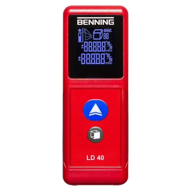 Benning Laser-Entfernungsmessgerät 40m Reichweite LD 40