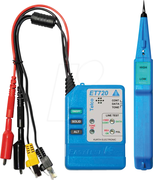 Kurth Telco-Leitungssucher Kit Easytest720/Probe410 KE701