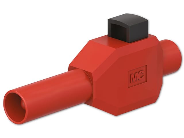Stäubli Sicherheits-Klemmstecker 4mm rot SKLS4 /-22