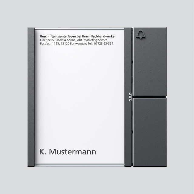 Siedle&amp;Söhne Tasten-Modul dgr/gli TM 612-1 DG