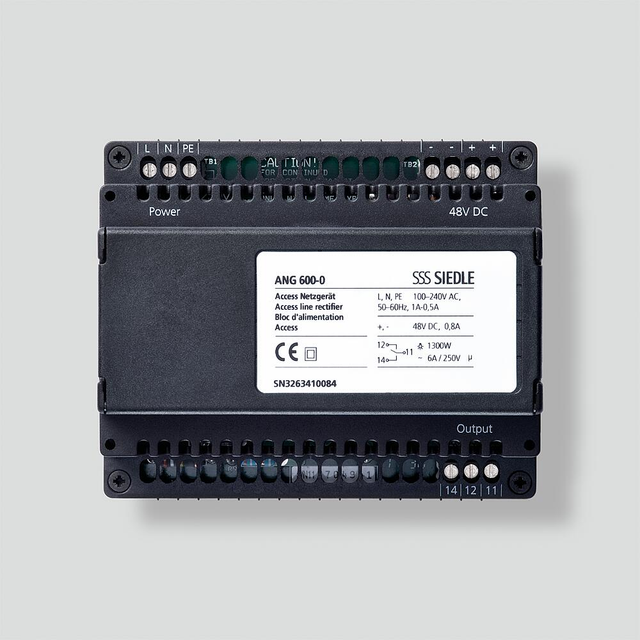 Siedle&amp;Söhne Access Netzgerät 100-240VAC schwarz ANG 600-0