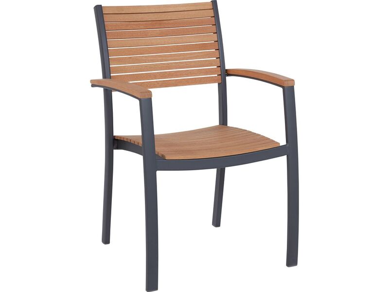 [gebraucht] B-ware Gartenstuhl Bonlee Aus Holz Fsc Stapelbar Mit Armlehnen Stuhl Lehnstuhl Outdoor