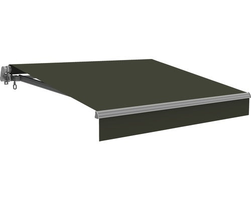[gebraucht] B-ware Gelenkarmmarkise 2x1,5m Grau Uni Mit Lotuseffekt Gestell Ral 9006 Weißaluminium