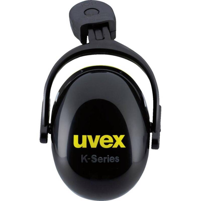 [neuwertig] B-ware Uvex Kapselgehörschutz Helmgehörschutzkapsel Pheos K2p 30db Schwarz/gelb 2 Stück