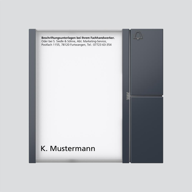 Siedle&amp;Söhne Tasten-Modul anthrazitgrau TM 612-1 AG