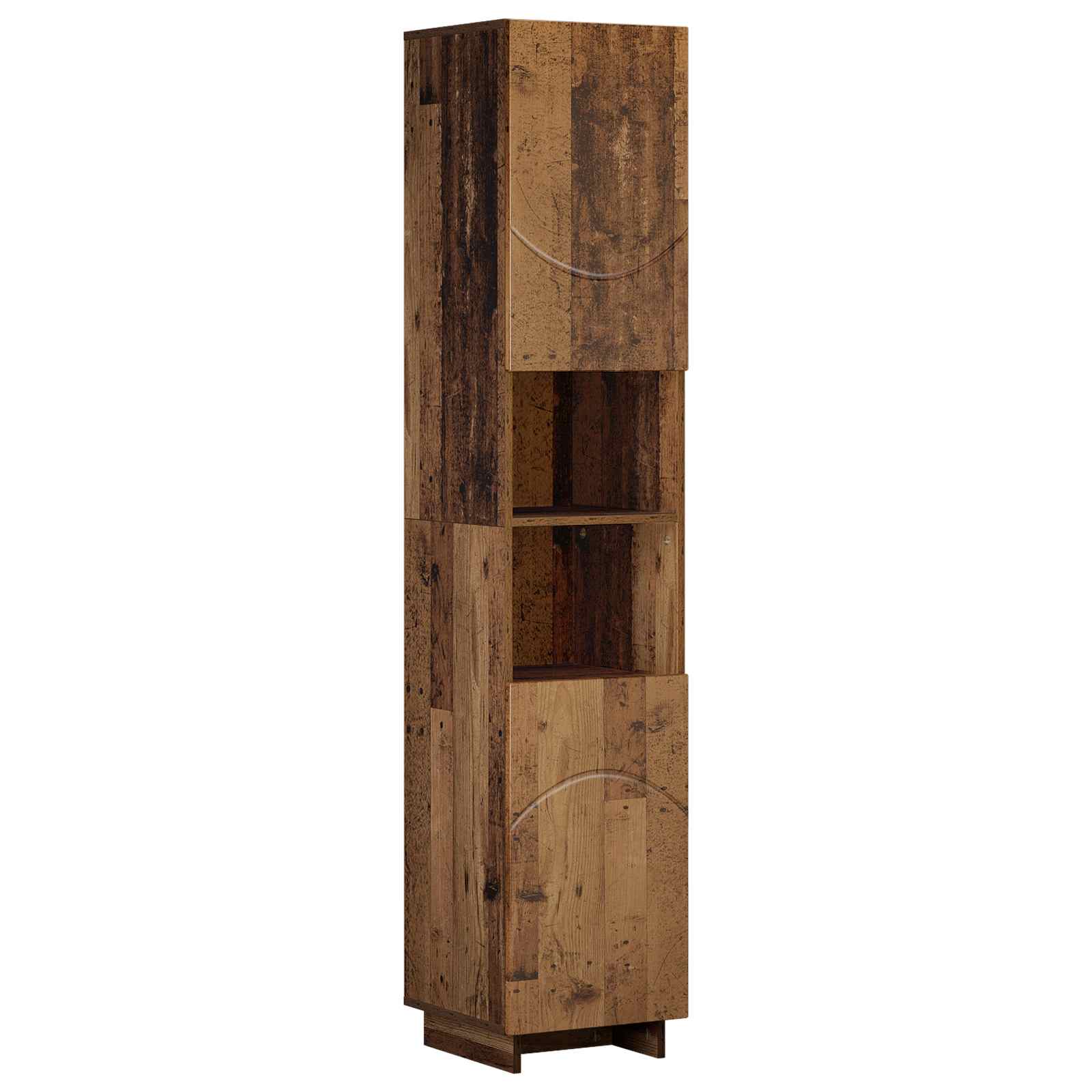 Badezimmerschrank Altholz 36,5 X 38 X 180 Cm Holzwerkstoff Vidaxl