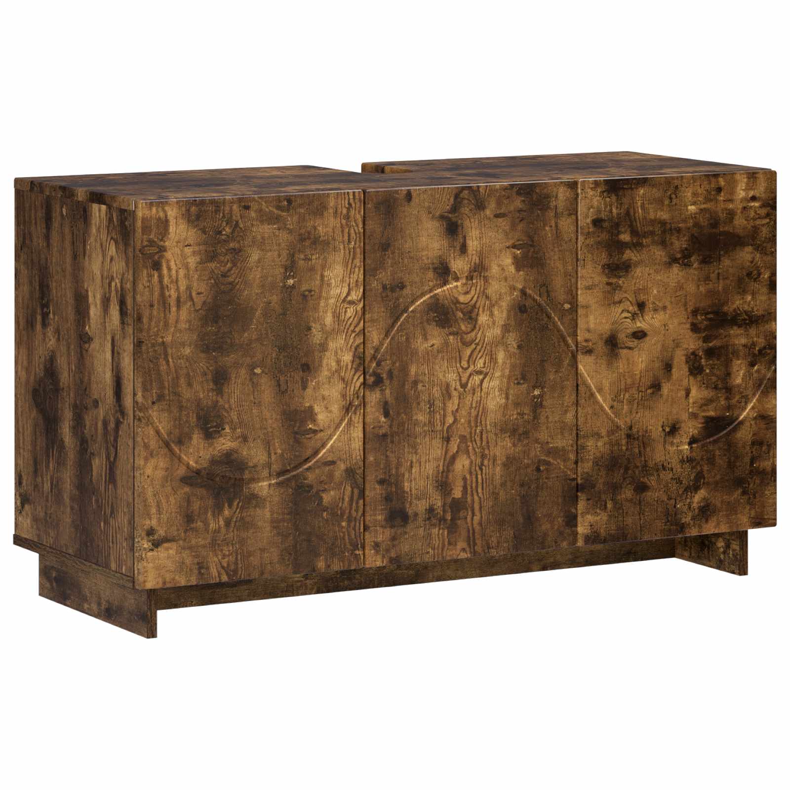 Badschrank Räuchereiche 101 X 41 X 58 Cm Holzwerkstoff Vidaxl
