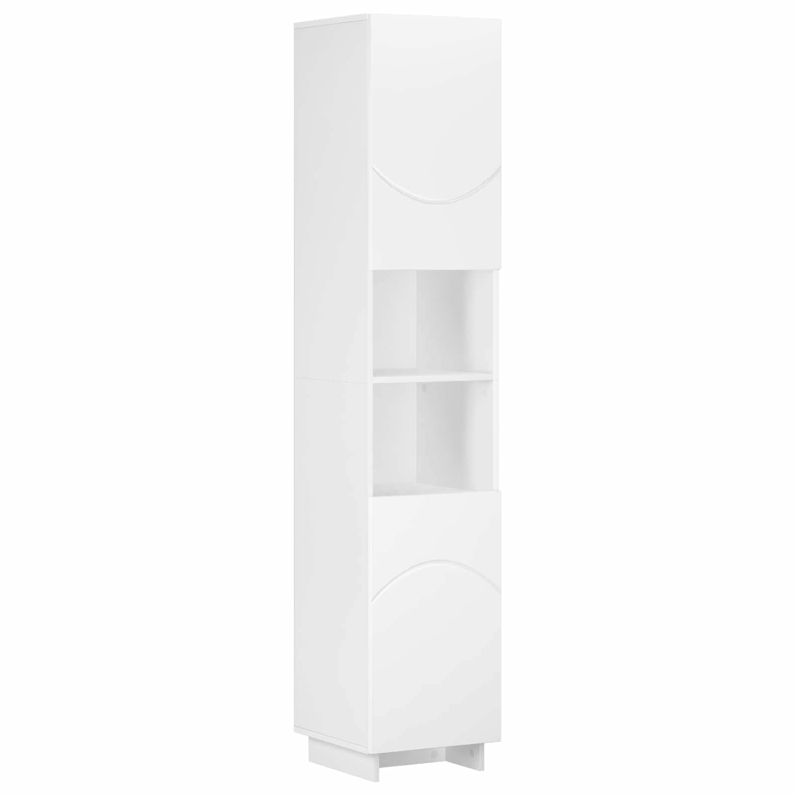 Badezimmerschrank Weiß 36,5 X 38 X 180 Cm Holzwerkstoff Vidaxl
