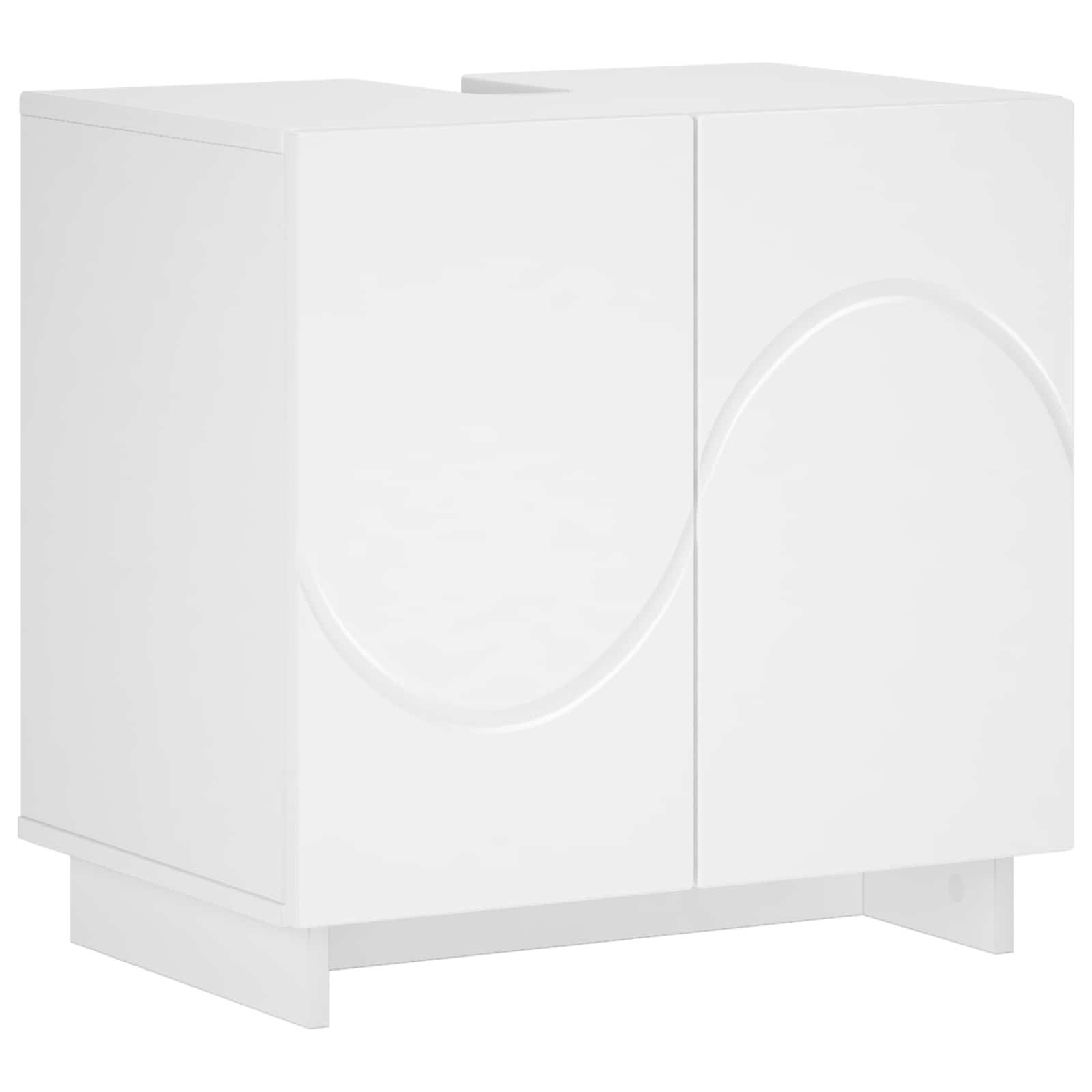 Badezimmerschrank Weiß 60 X 41 X 58 Cm Holzwerkstoff Vidaxl