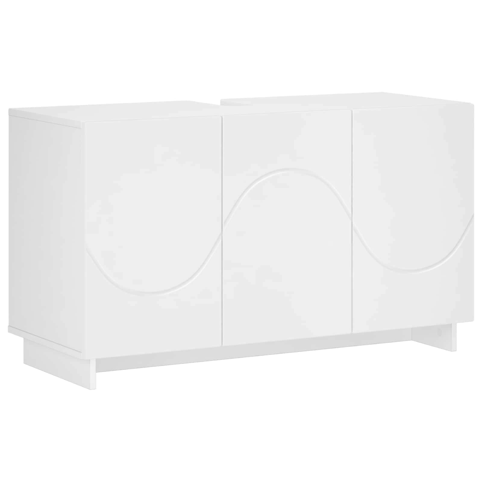 Badschrank Weiß 101 X 41 X 58 Cm Holzwerkstoff Vidaxl