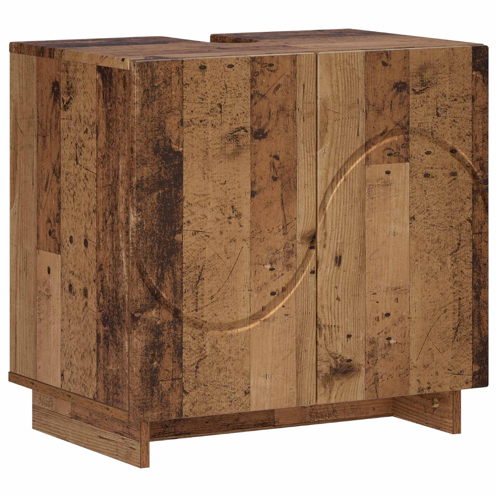 Badezimmerschrank Altholz 60 X 41 X 58 Cm Holzwerkstoff Vidaxl