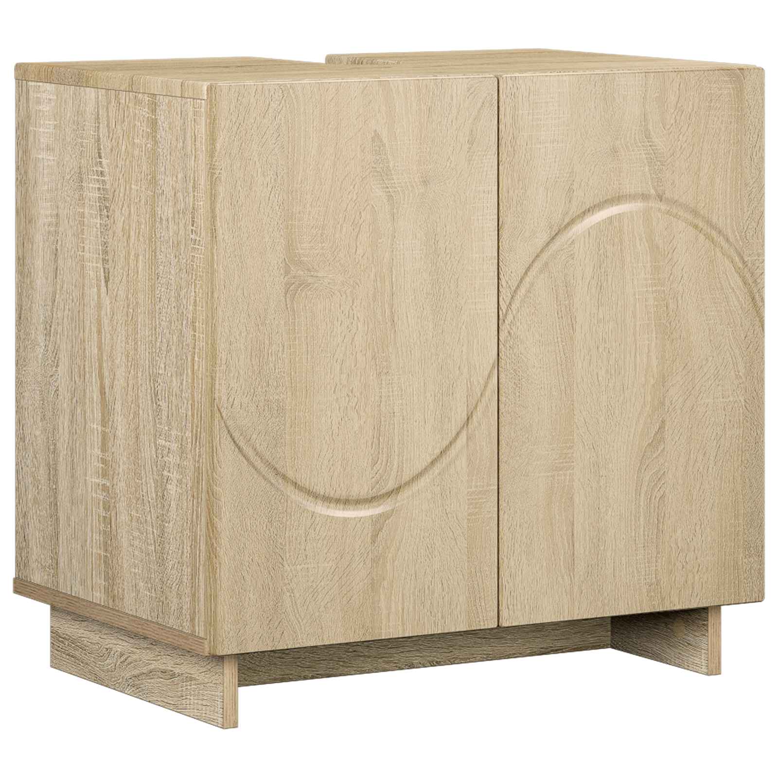 Badezimmerschrank Sonoma-eiche 60 X 41 X 58 Cm Holzwerkstoff Vidaxl