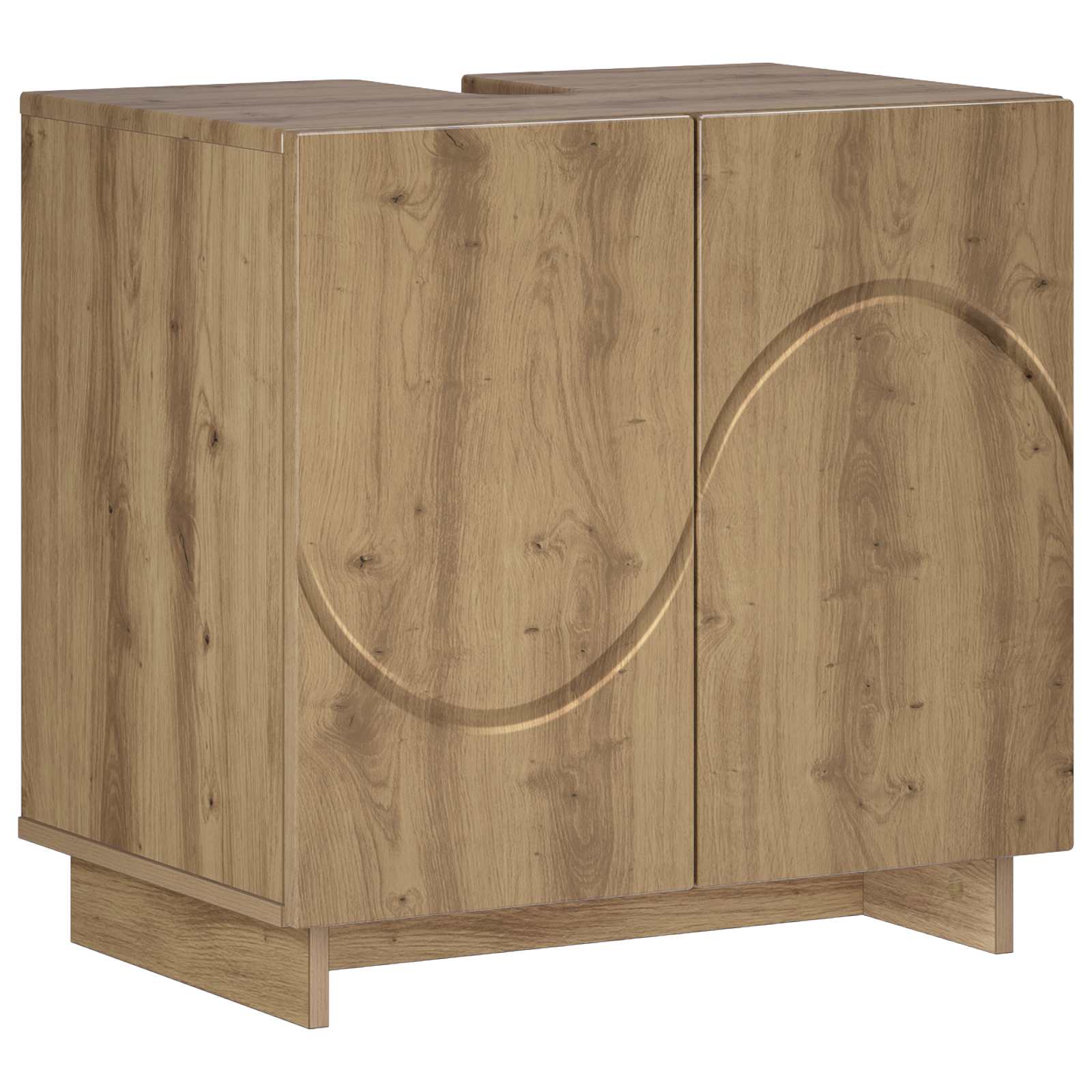 Badezimmerschrank Artisan-eiche 60 X 41 X 58 Cm Holzwerkstoff Vidaxl